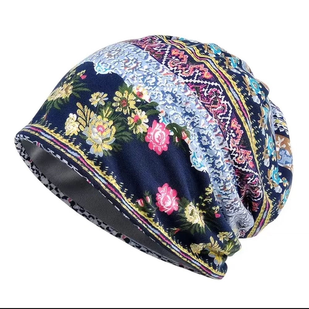 Floral Slouchy Cap NWT
